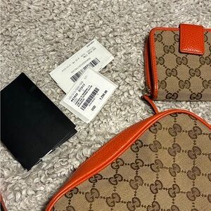 Gucci Crossbody Bag in Orange and Brown